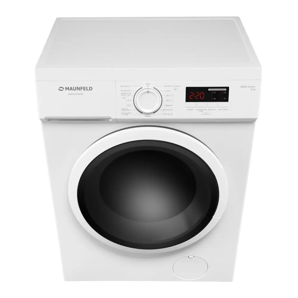 Стиральная машина Maunfeld Mfwm127wh05 59.5x85x40 см 7 кг цвет белый ✳️  купить по цене 33990 ₽/шт. в Москве с доставкой в интернет-магазине Леруа  Мерлен