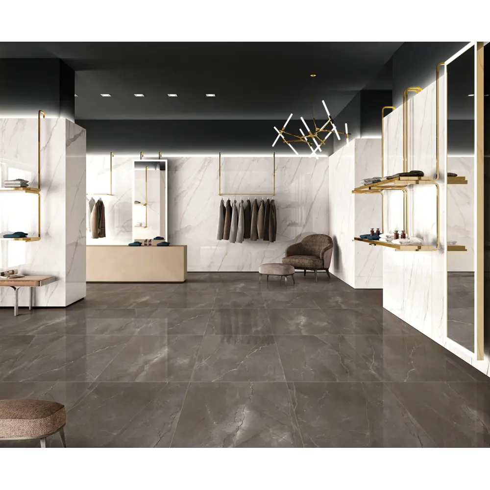 Керамогранит Arcadia Ceramica Pulpis Nero 60x60 см 1.44 м² глянцевый цвет  черный по цене 2147 ₽/кор. купить в Смоленске в интернет-магазине Леруа  Мерлен