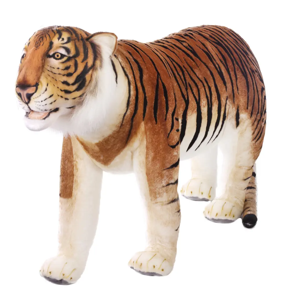 Мягкие игрушки львы, тигры и барсы