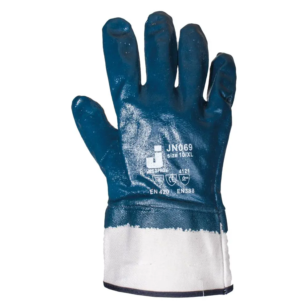 Перчатки хлопчатобумажные  7 / Safety JN069-XL, размер 10 / XL .