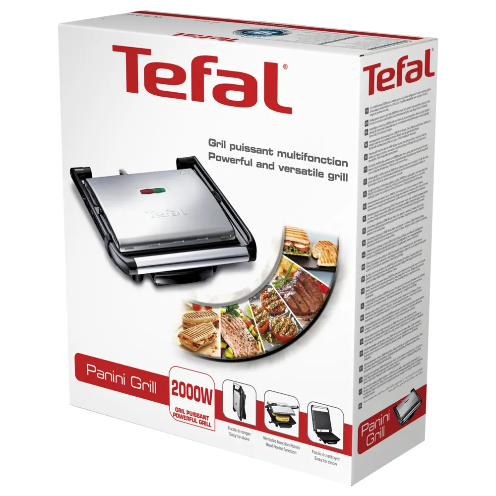 Электрогриль Tefal GC241D38 2000 Вт цвет серый по цене 6999 ₽/шт. купить в  Кемерове в интернет-магазине Леруа Мерлен