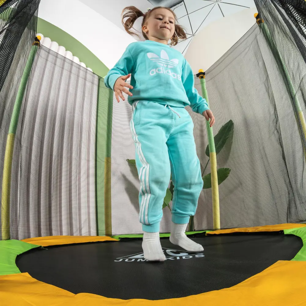 Детский батут Dfc Jump Kids 55 зелено-желтый ✳️ купить по цене 11990 ₽/шт.  в Москве с доставкой в интернет-магазине Леруа Мерлен