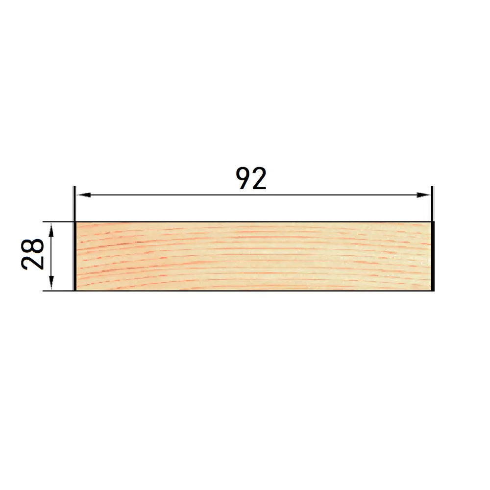 Полок 28x92x2500 мм Осина сорт AB прямой с фаской угла ✳️ купить по цене  851 ₽/шт. в Казани с доставкой в интернет-магазине Леруа Мерлен