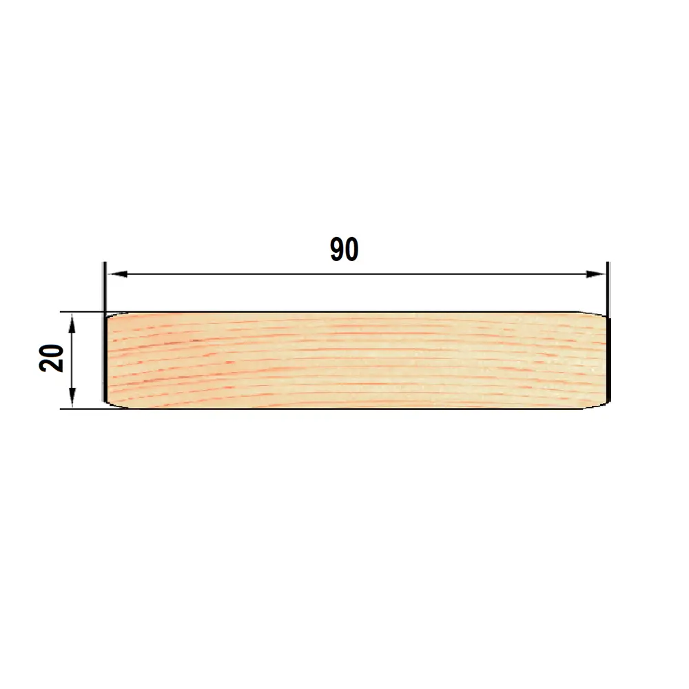 Доска строганая 20x90x1500 мм Лиственница ✳️ купить по цене 195 ₽/шт. в  Новокузнецке с доставкой в интернет-магазине Леруа Мерлен