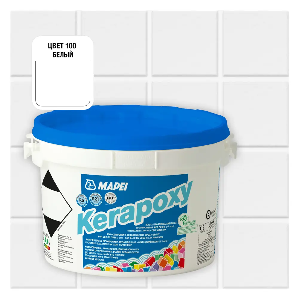 Затирка эпоксидная Mapei Kerapoxy N.100 цвет белый 2 кг ✳️ купить по цене  2684 ₽/шт. в Самаре с доставкой в интернет-магазине Леруа Мерлен