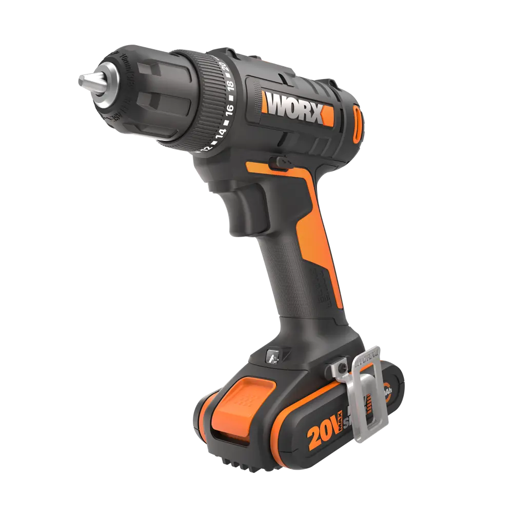 Дрель-шуруповерт аккумуляторная Worx WX100, 20 В Li-ion 1x2 Ач ✳️ купить по  цене 5600 ₽/шт. в Саратове с доставкой в интернет-магазине Леруа Мерлен