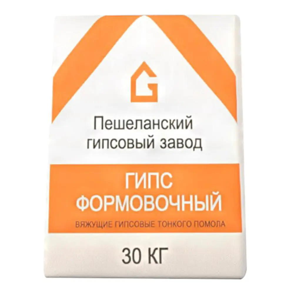 Гипс формовочный Пешеланский гипсовый завод 30кг ✳️ купить по цене 630  ₽/шт. в Ростове-на-Дону с доставкой в интернет-магазине Леруа Мерлен