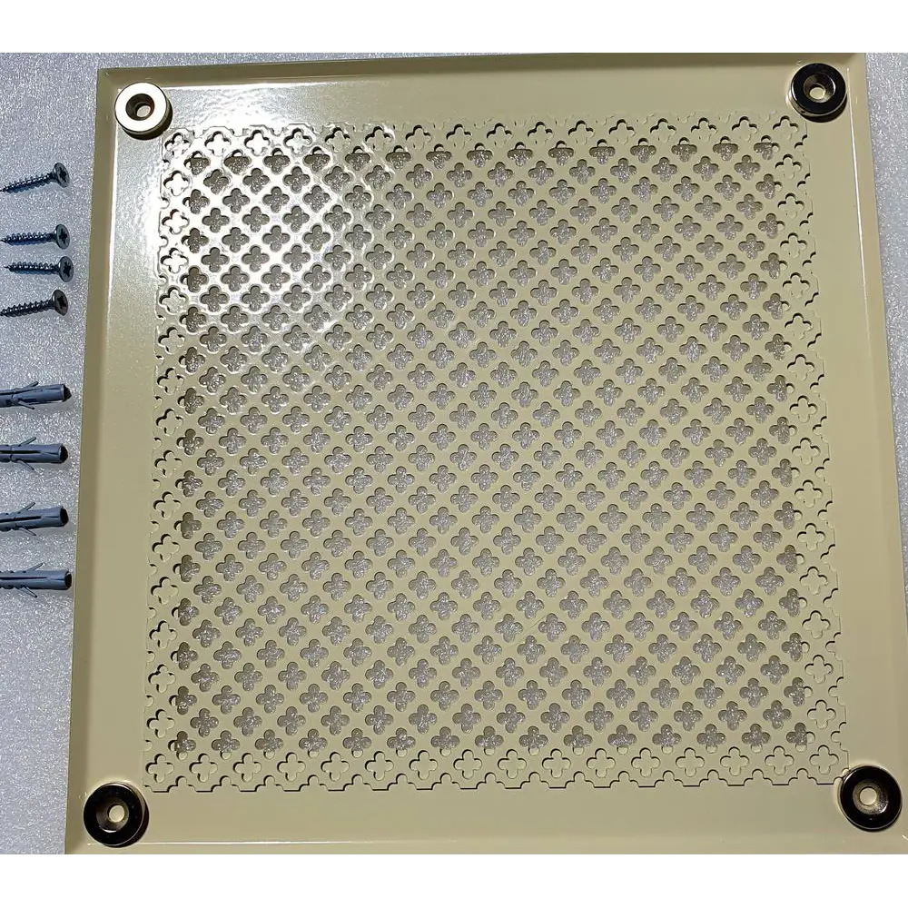 Решетка вентиляционная Шамрай на магнитах VRC00211 200x200 мм металл цвет  кремовый ✳️ купить по цене 499 ₽/шт. в Москве с доставкой в ...