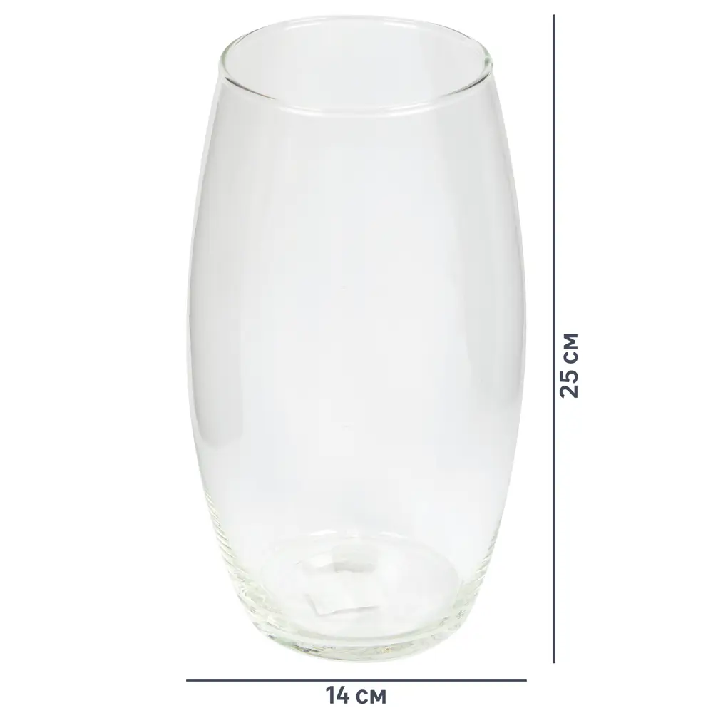 Декоративная ваза из стекла Wavy Glass Vase M