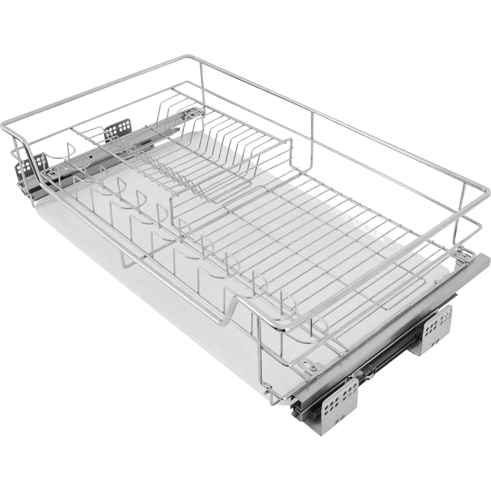 Корзина-сушка выдвижная Jet 80 см с доводчиком цвет хром по цене 5400 ₽/шт.  купить в Краснодаре в интернет-магазине Леруа Мерлен