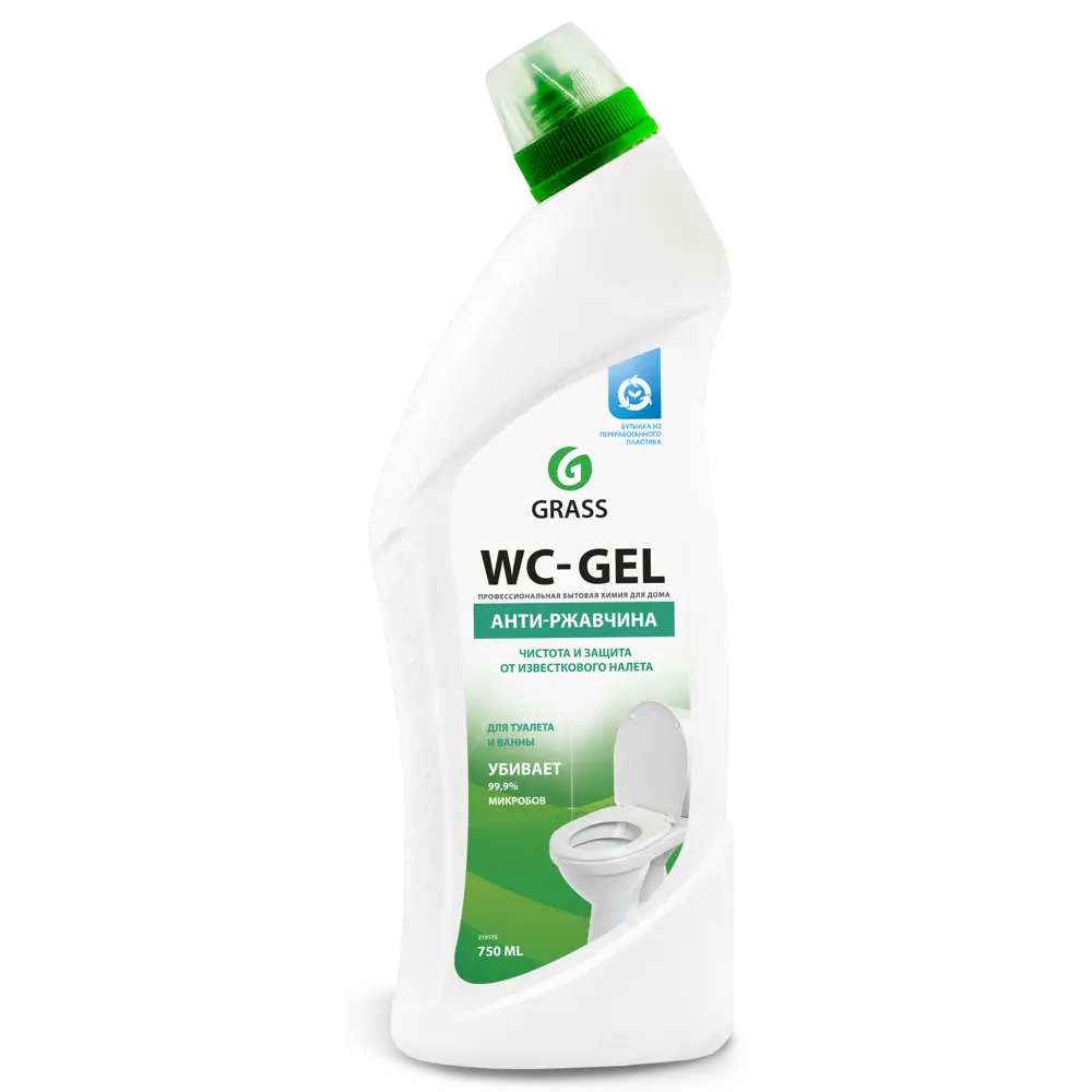 Средство для чистки сантехники Grass WC-gel 0.75 л ✳️ купить по цене 170  ₽/шт. в Ульяновске с доставкой в интернет-магазине Леруа Мерлен