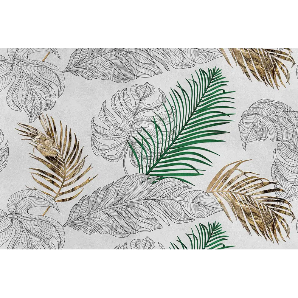 Фотообои флизелиновые Bartonwall 400x270 см Тропические листья пальмы  Монстера по цене 9200 ₽/шт. купить в Ижевске в интернет-магазине Леруа  Мерлен