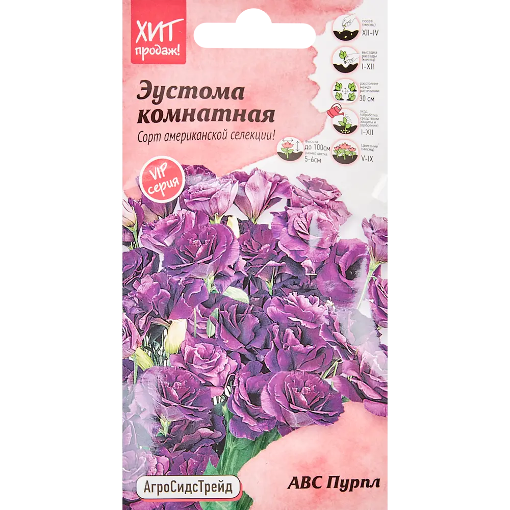 Эустома АВС «Пурпл» 10 шт. ? купить по цене 83 ?/шт. в Москве с доставкой  в интернет-магазине Леруа Мерлен