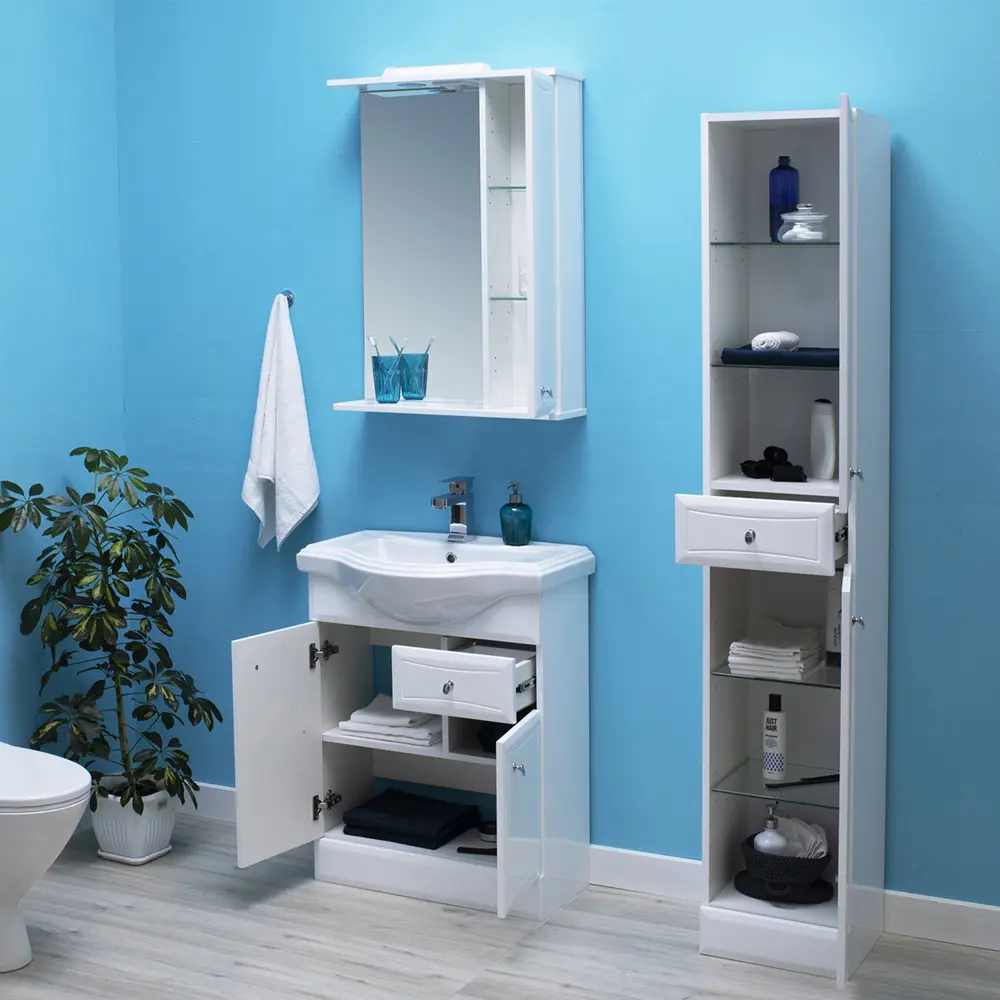 Шкафы и пеналы в ванную комнату от руб недорого с бесплатной доставкой в Москве