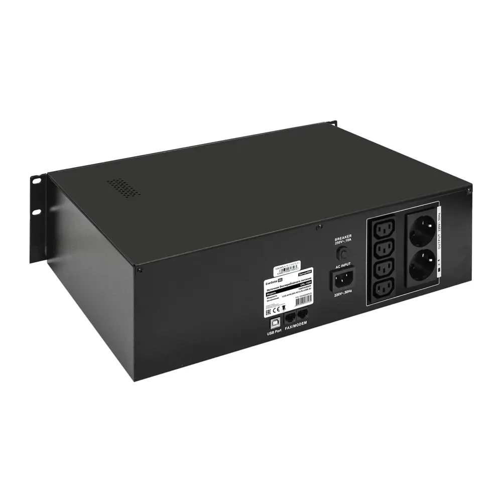 Источник бесперебойного питания ExeGate ServerRM  UNL-1500.LCD.AVR.2SH.4C13.RJ.USB 1500 ВА 900 Вт ✳️ купить по цене 16378.1  ₽/шт. в Москве с доставкой в интернет-магазине Леруа Мерлен