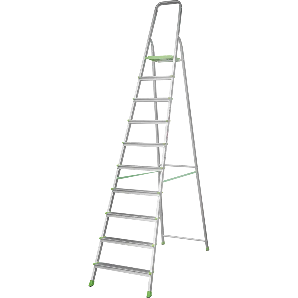 Стремянка алюминиевая Kroft 10 ступеней, максимальная нагрузка 150 кг ✳️  купить по цене 9376 ₽/шт. в Москве с доставкой в интернет-магазине Леруа  Мерлен