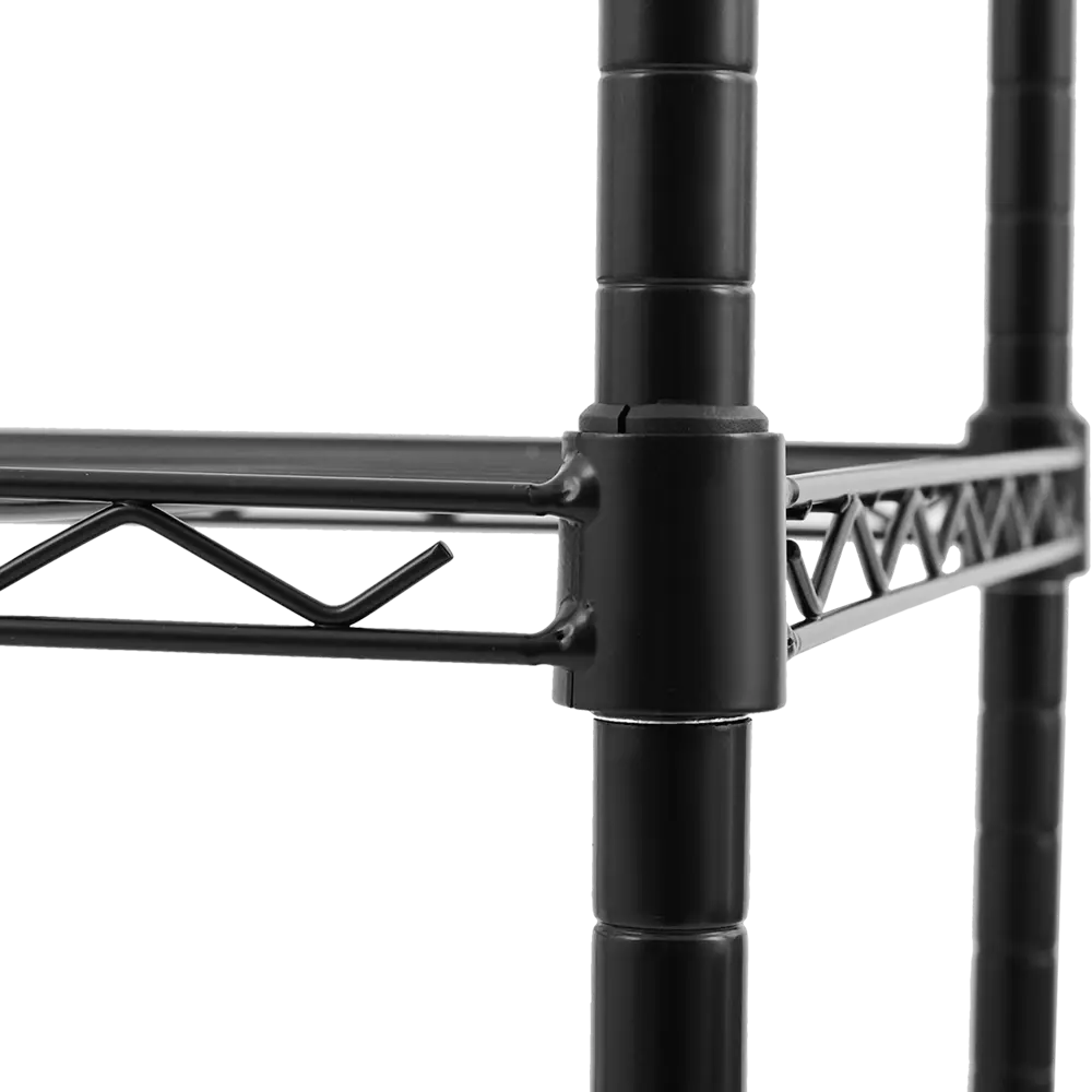 Стеллаж сетчатый 61x76.2x35.6 см Gastrorag нержавеющая сталь цвет чёрный  нагрузка на полку до 70 кг ✳️ купить по цене 2000 ₽/шт. в Москве с  доставкой в интернет-магазине Леруа Мерлен