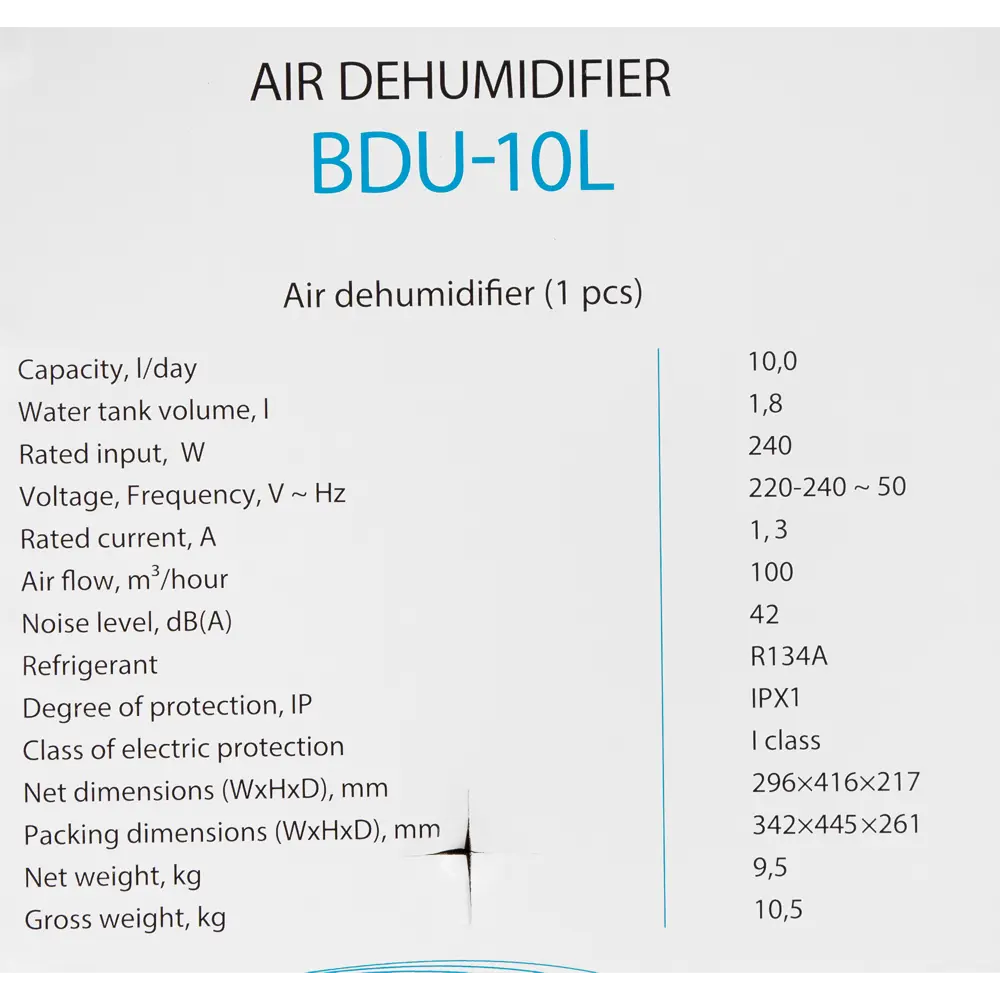 Осушитель воздуха Ballu BDU-10L цвет белый ✳️ купить по цене 12658 ₽/шт. в  Туле с доставкой в интернет-магазине Леруа Мерлен