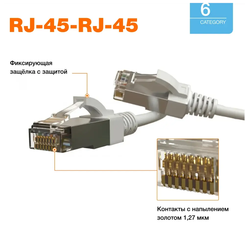 Патч-корд Hyperline S/FTP Ethernet Lan категория 6 витой LSZH 2 м белый ✳️  купить по цене 1142 ₽/шт. в Кемерове с доставкой в интернет-магазине Леруа  Мерлен