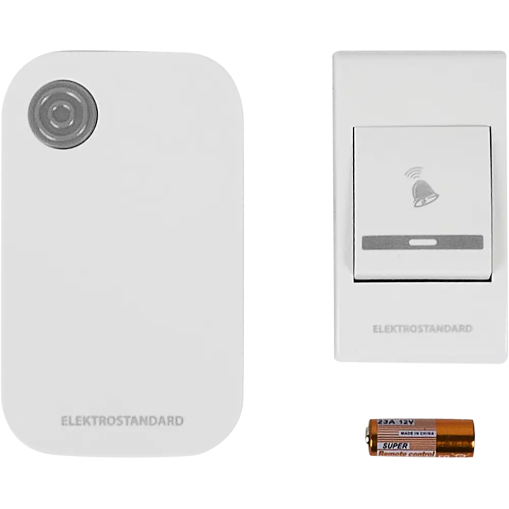 Дверной звонок беспроводной Elektrostandard DBQ22M WL 36 мелодий цвет белый  ✳️ купить по цене 710 ₽/шт. в Саратове с доставкой в интернет-магазине ...