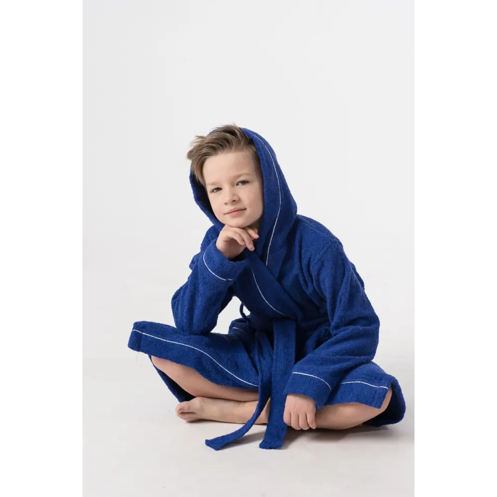 Детский махровый халат с капюшоном Everliness 402-164-C хлопок по цене 2121  ₽/шт. купить в Москве в интернет-магазине Леруа Мерлен