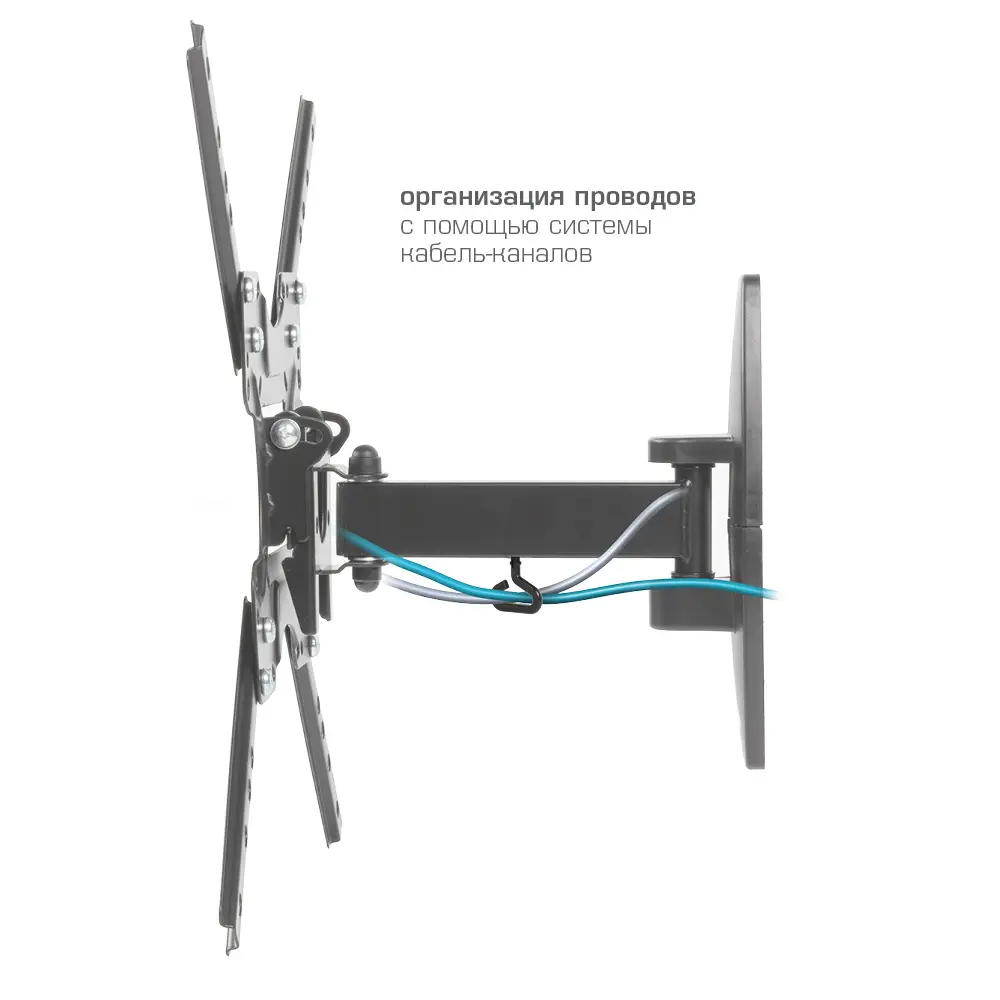 Кронштейн для крепления телевизора VLK Trento-16 сталь максимальная  нагрузка 25 кг цвет черный