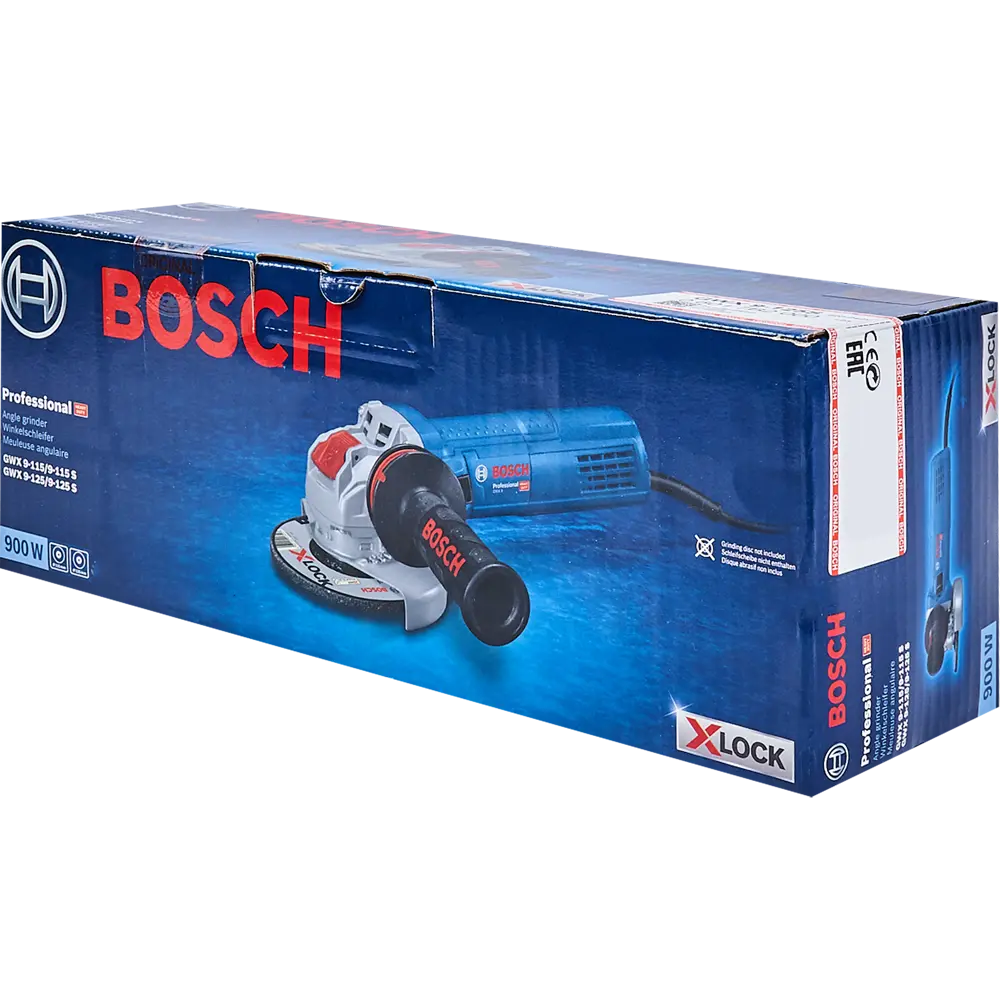 Леруа в Липецке цене Professional, Мерлен интернет-магазине (болгарка) Bosch по купить мм, в X-LOCK, 9-125 8056 GWX 06017B2000, ₽/шт. 125 900 S Вт УШМ