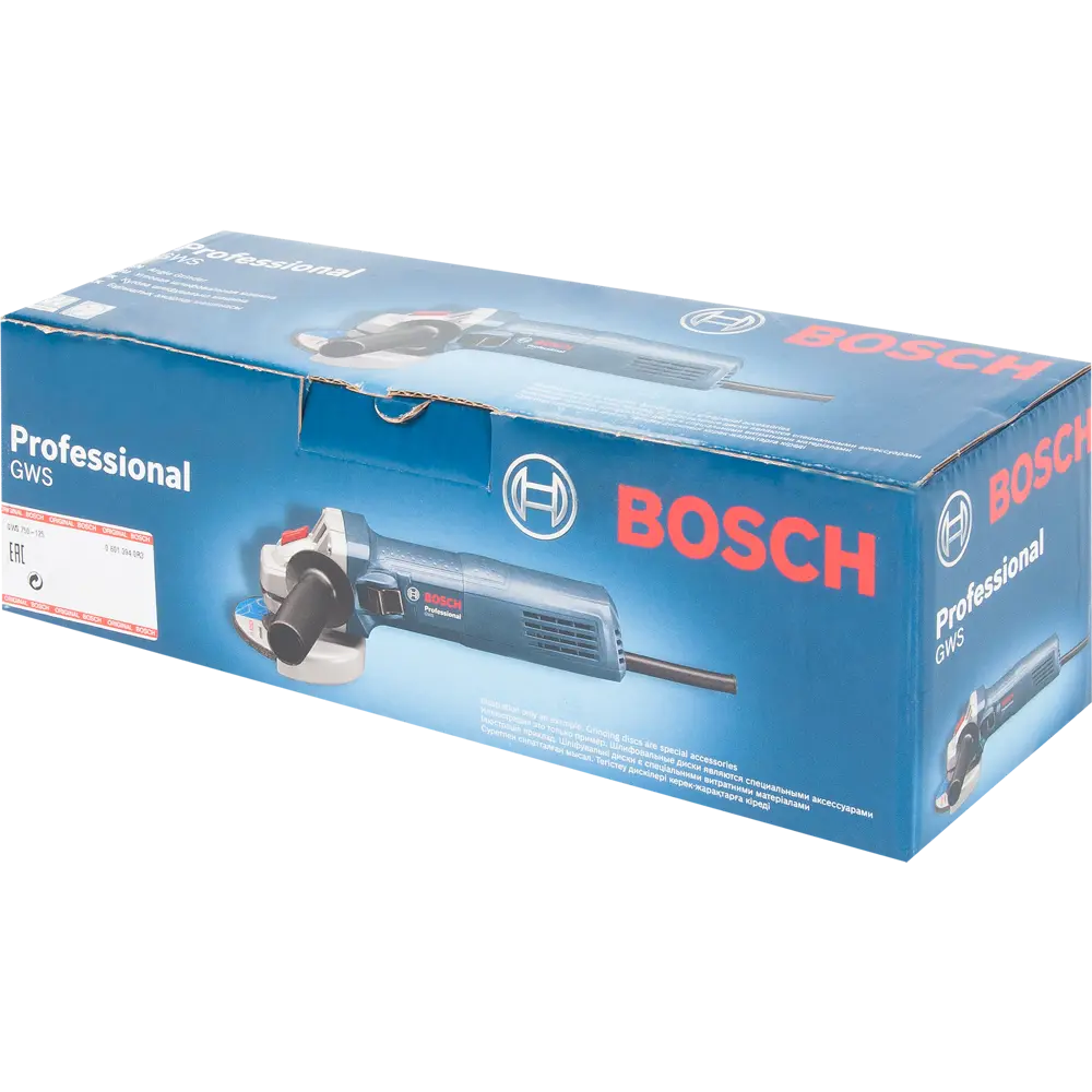 УШМ (болгарка) Bosch GWS 750-125, 06013940R3, 750 Вт, 125 мм ✳️ купить по  цене 1910 ₽/шт. в Москве с доставкой в интернет-магазине Леруа Мерлен