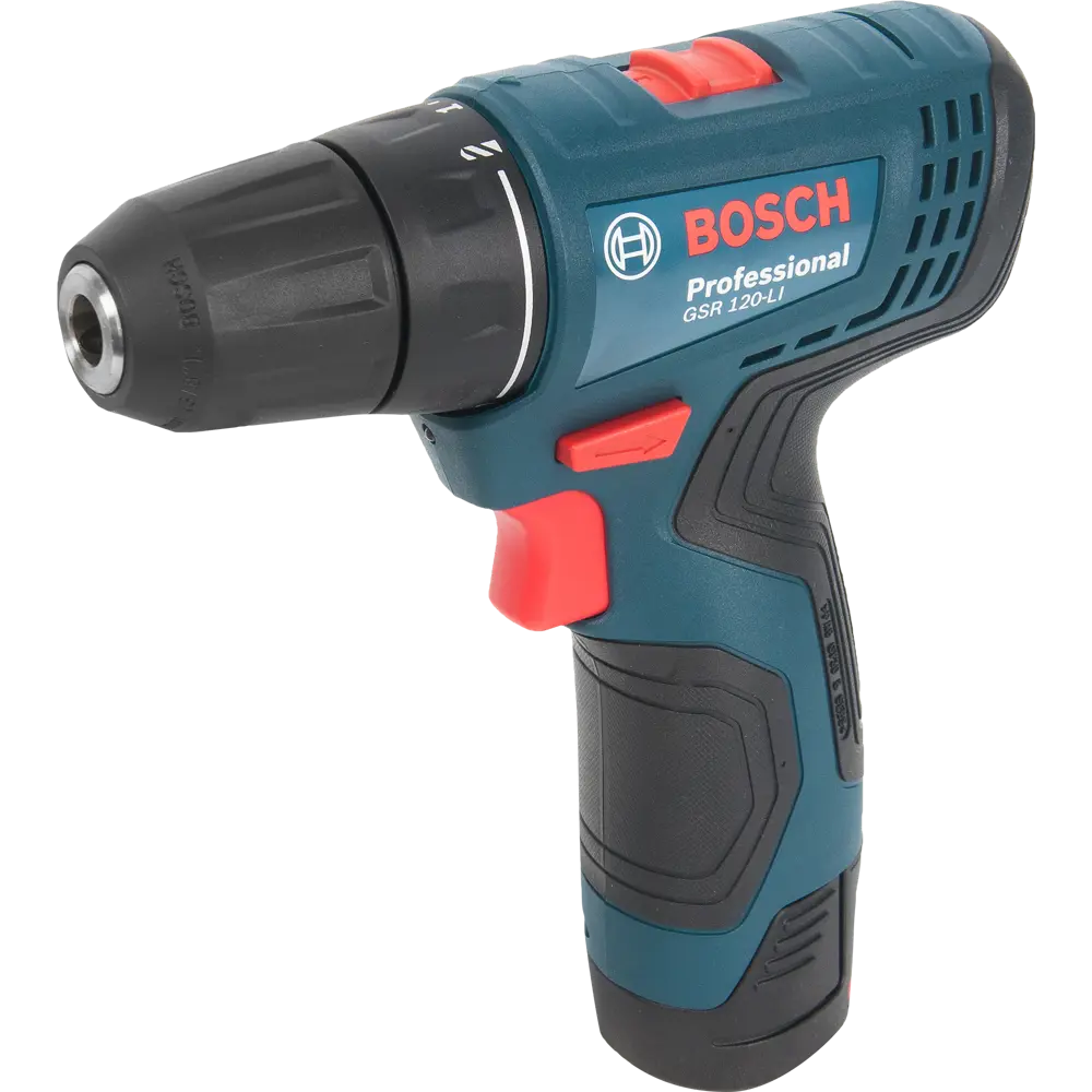 Дрель-шуруповерт аккумуляторная Bosch GSR 120, 06019G8020, 12 В Li-ion 2x2  Ач ✳️ купить по цене 8550 ₽/шт. в Череповце с доставкой в интернет-магазине  Леруа Мерлен