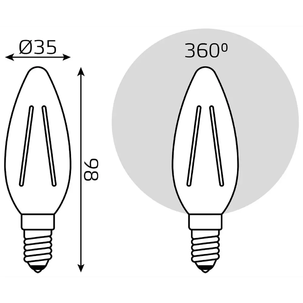 Лампа светодиодная Gauss LED Filament E14 11 Вт свеча прозрачная 720 лм,  тёплый белый свет ✳️ купить по цене 132 ₽/шт. в Москве с доставкой в  интернет-магазине Леруа Мерлен