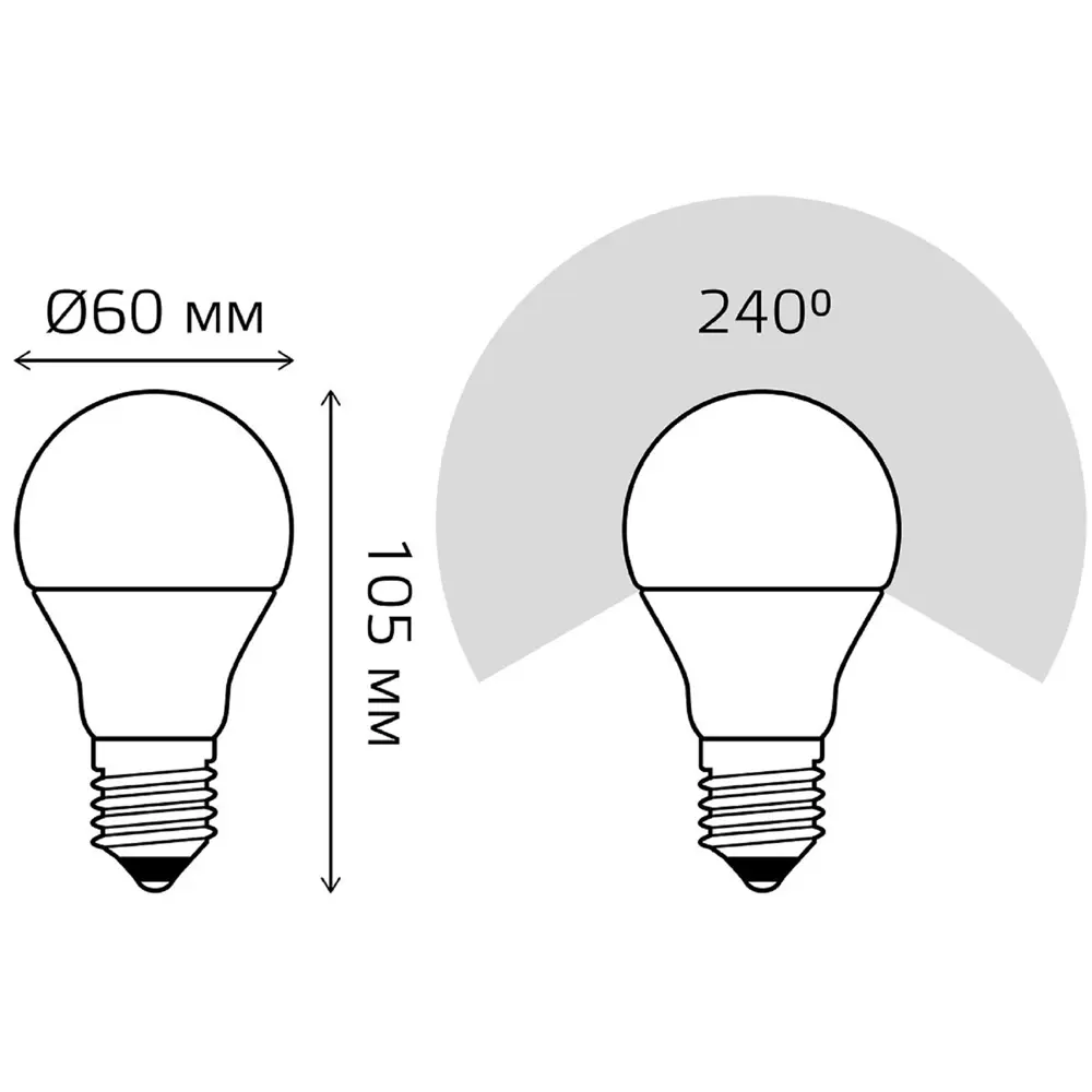 Лампа светодиодная Gauss Elementary E27 7W A60 4100K ✳️ купить по цене 120  ₽/шт. в Рязани с доставкой в интернет-магазине Леруа Мерлен