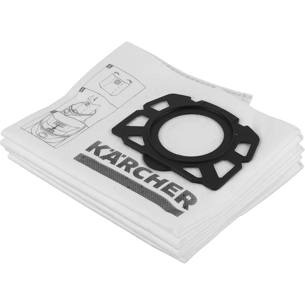 30 шт., мешки для пылесоса Karcher WD4, WD5, WD6, нетканые мешки для  фильтров KFI 487, мешки для пылесоса