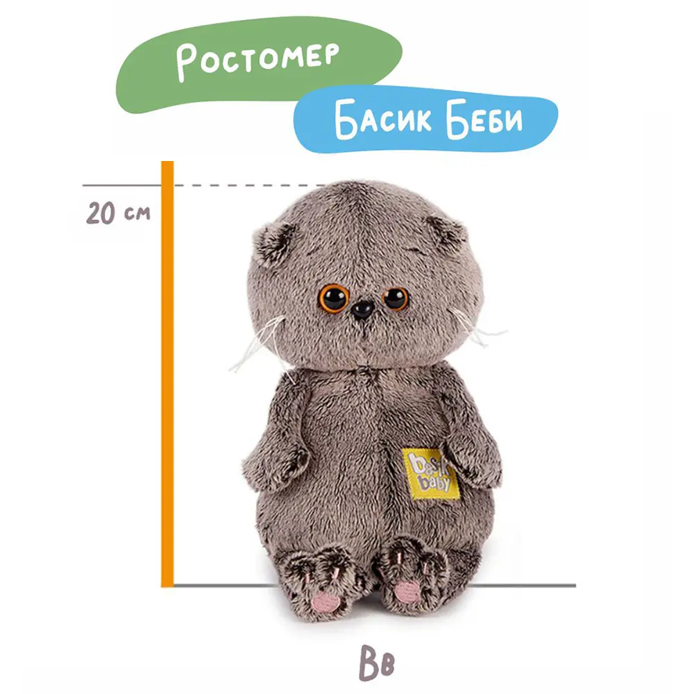 Мягкая игрушка Budi Basa BB-083 Басик BABY в вязаных штанишках 20 см ✳️  купить по цене 1520 ₽/шт. в Рязани с доставкой в интернет-магазине Леруа  Мерлен