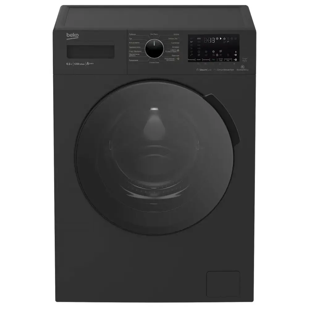 Стиральная машина Beko Steamcure 59.6x84x44 см 6.5 кг цвет антрацит ✳️  купить по цене 33990 ₽/шт. в Саранске с доставкой в интернет-магазине Леруа  Мерлен