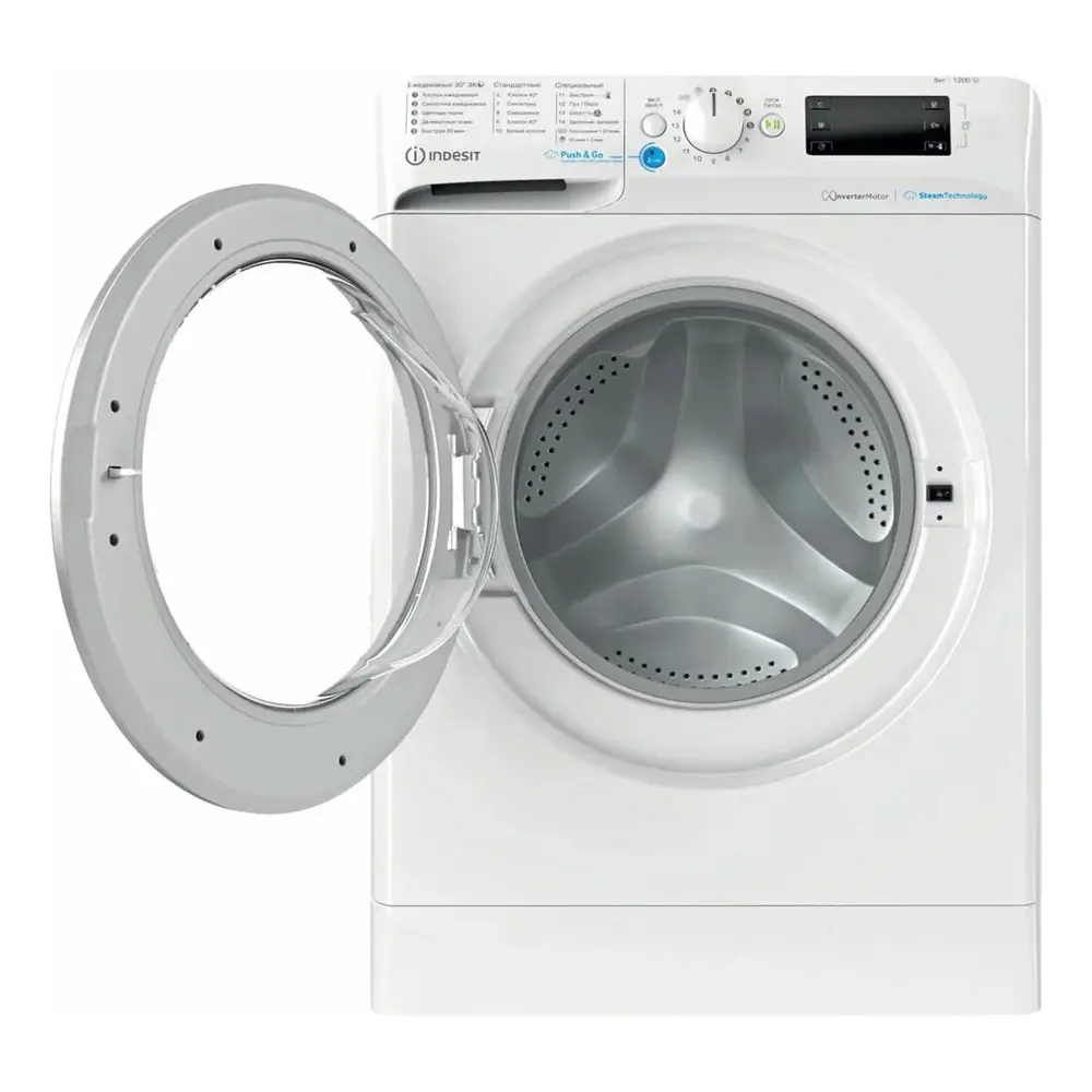 Стиральная машина Indesit Bwse 81293x wsv ru 59.5x85x47.5 см 8 кг цвет  белый по цене 30990 ₽/шт. купить в Рязани в интернет-магазине Леруа Мерлен