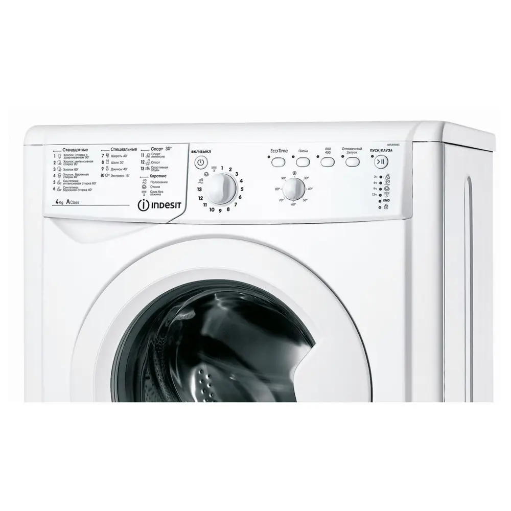 Стиральная машина Indesit Iwub 4085 59.5x85x32.3 см 4 кг цвет белый ✳️  купить по цене 20990 ₽/шт. в Твери с доставкой в интернет-магазине Леруа  Мерлен