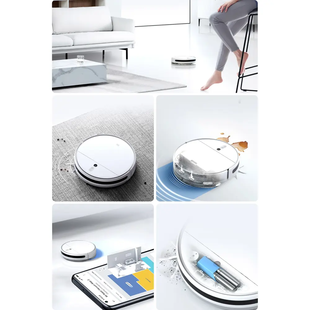 Робот-пылесос Xiaomi Mi Robot Vacuum-Mop 2 Lite BHR5217EU, 35 Вт, 0.55 л по  цене 5000 ₽/шт. купить в Ставрополе в интернет-магазине Леруа Мерлен