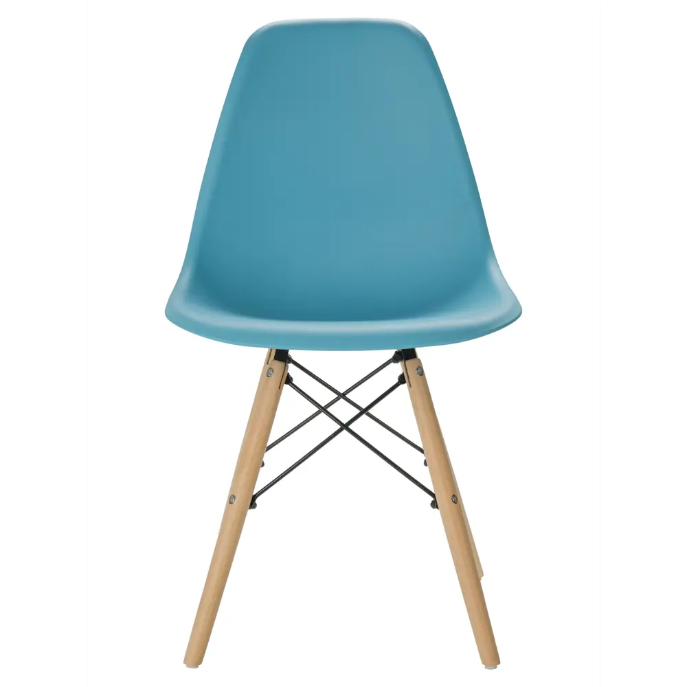 Комплект стульев 2 шт Leon group Eames DSW 83x41x46 см полипропилен цвет  аквамарин синий ✳️ купить по цене 3299 ₽/шт. в Смоленске с доставкой в  интернет-магазине Леруа Мерлен