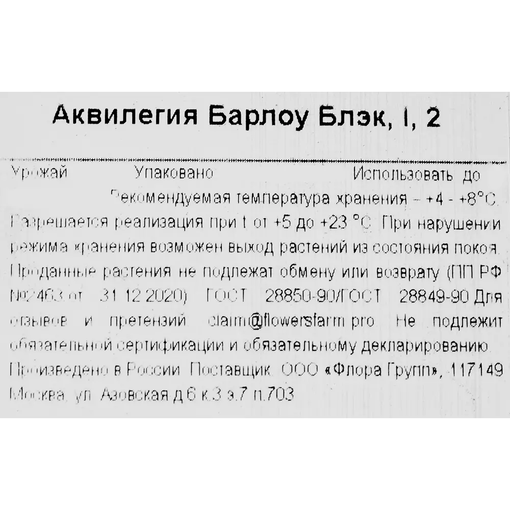 Аквилегия Барлоу Блэк по цене 355 ₽/шт. купить в Москве в интернет-магазине  Леруа Мерлен