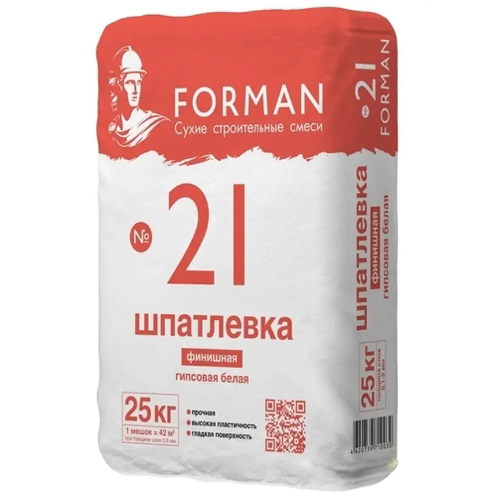 Шпаклёвка гипсовая финишная Forman №21 25 кг ✳️ купить по цене 437 ₽/шт. в  Набережных Челнах с доставкой в интернет-магазине Леруа Мерлен