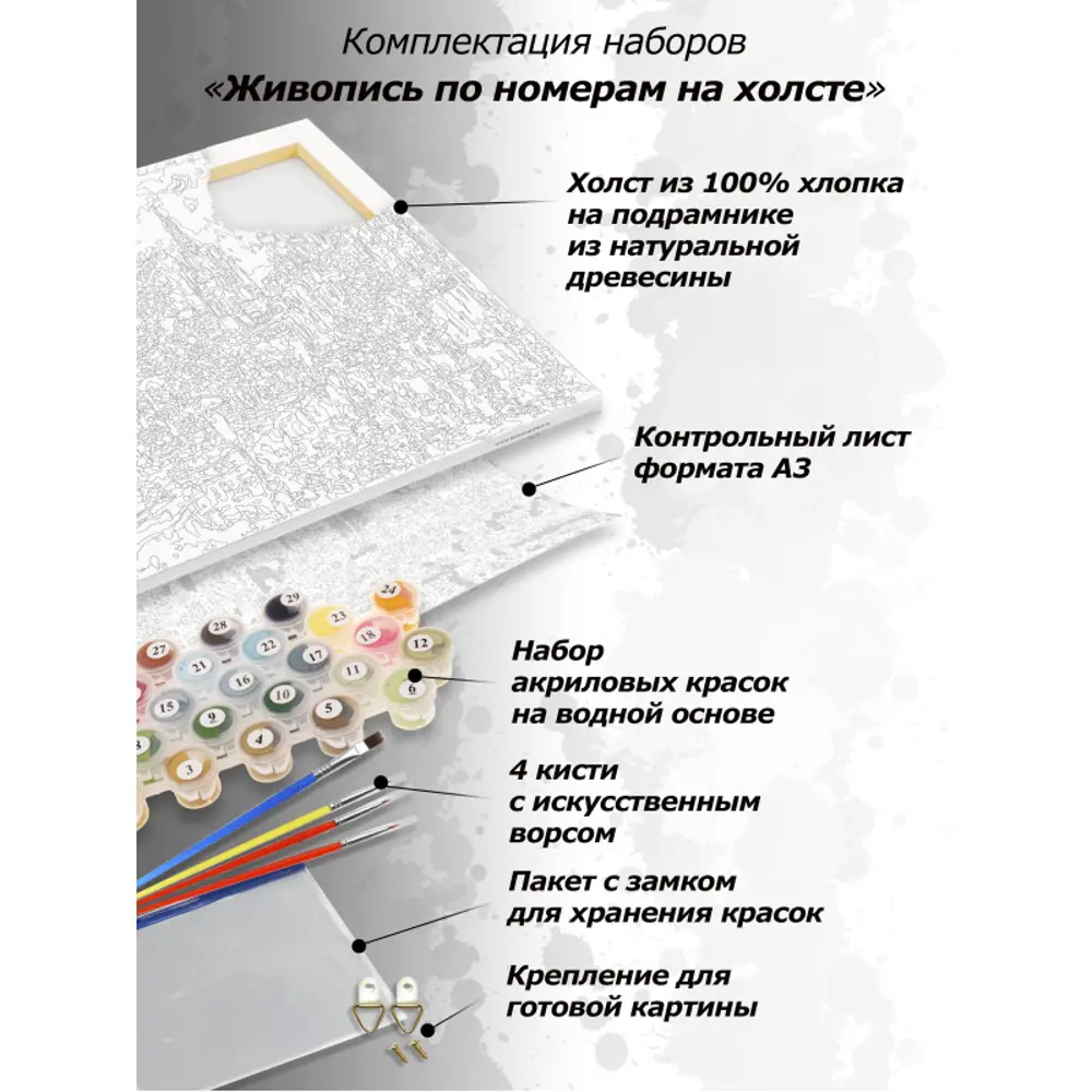 Картина по номерам на холсте Белоснежка Пионы и люпины 040-AB ✳️ купить по  цене 1360 ₽/шт. в Рязани с доставкой в интернет-магазине Леруа Мерлен