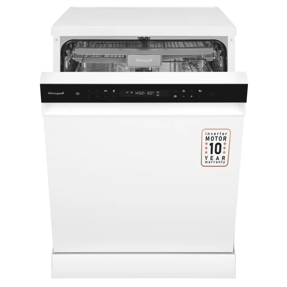 Посудомоечная машина Weissgauff dw 6038 inverter touch 59.8 см 9 программ  цвет белый по цене 46110 ₽/шт. купить в Ставрополе в интернет-магазине  Леруа Мерлен