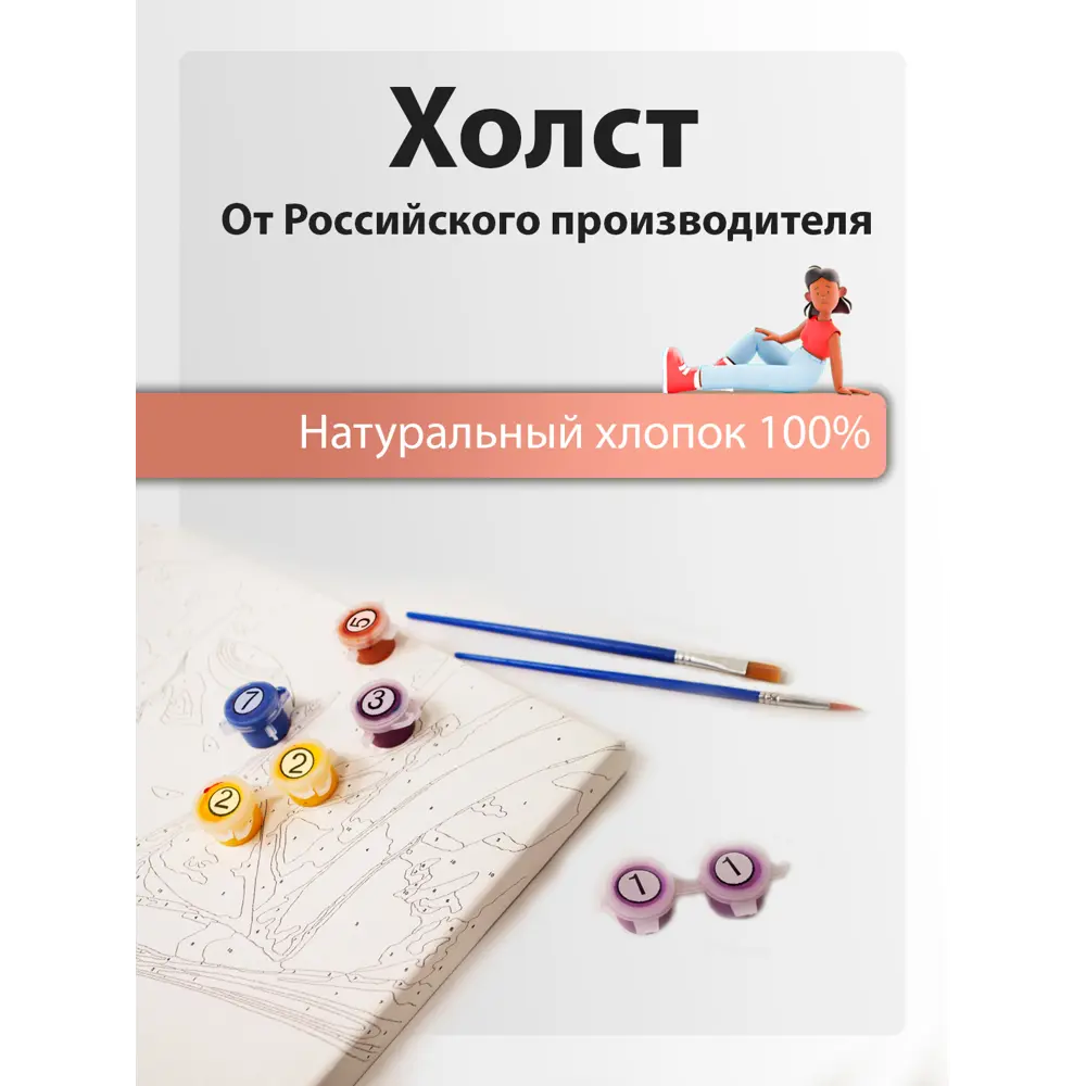 Картина по номерам на холсте 40x40 Супер Пудель ? купить по цене 850 ?/шт.  в Туле с доставкой в интернет-магазине Леруа Мерлен