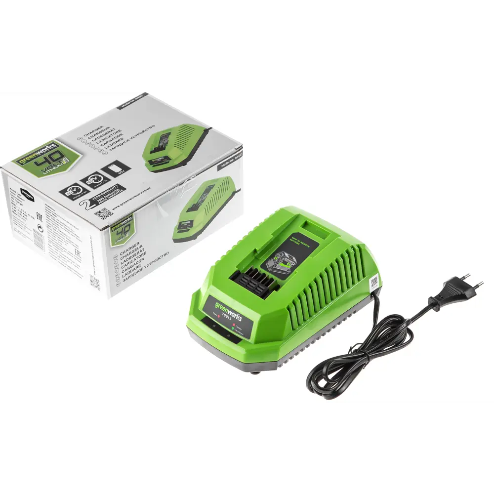 Триммер аккумуляторный Greenworks G40LTK2 40 В АКБ и ЗУ в комплекте .