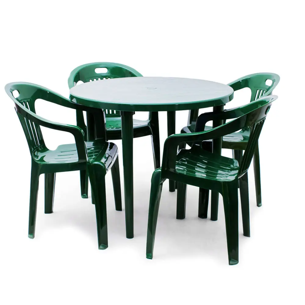 Набор пластиковой мебели. Комплект пластиковой мебели (стол Суматра "Sumatra" 1400х800 + 6 кресел "Ибица"). Пластиковые столы и стулья. Пластмассовые стол и студья. Пластмассовый стол и стулья для дачи.