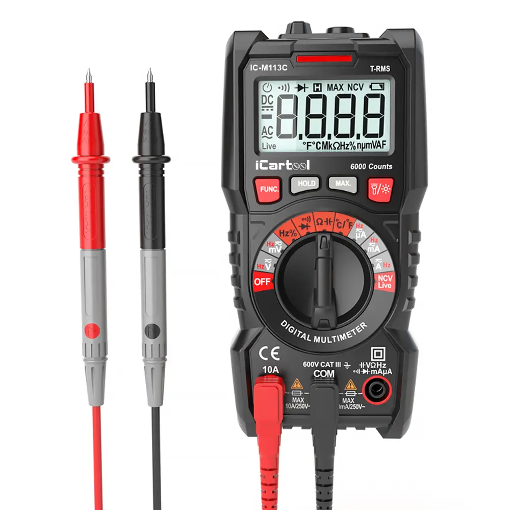 Мультиметр цифровой Icartool IC-M113C ✳️ купить по цене 2890 ₽/шт. в Туле с  доставкой в интернет-магазине Леруа Мерлен