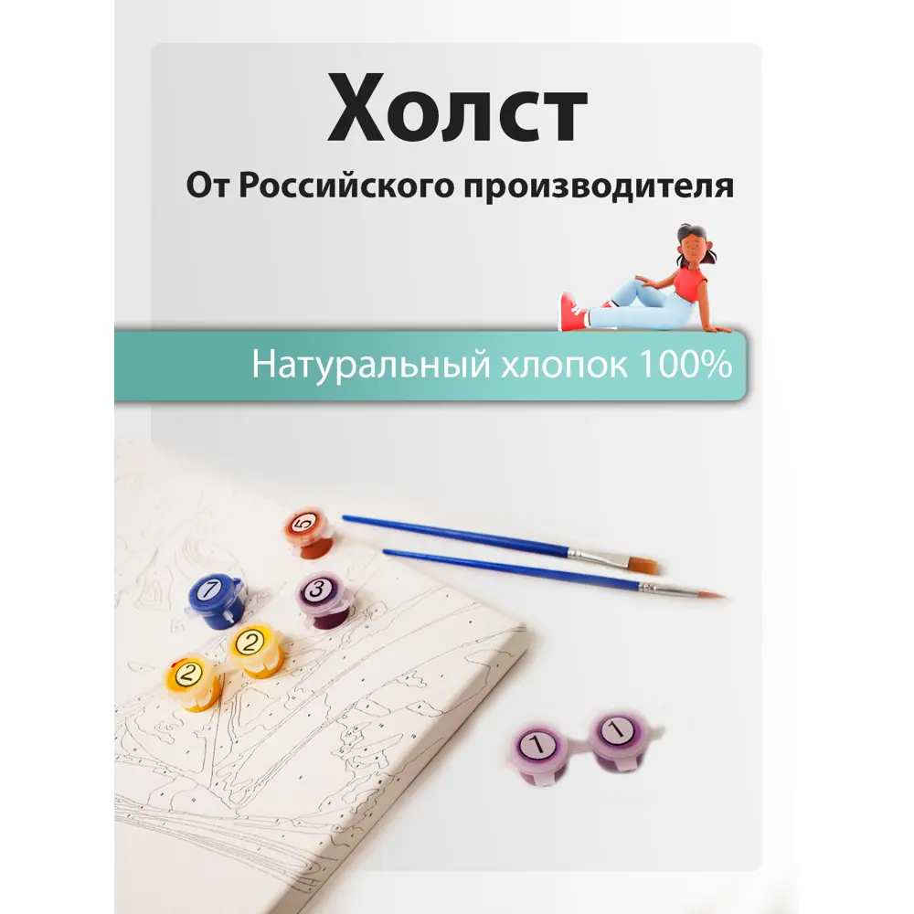 Картина по номерам на холсте 40x50 см Никого не будет в доме ✳️ купить по  цене 750 ₽/шт. в Москве с доставкой в интернет-магазине Леруа Мерлен