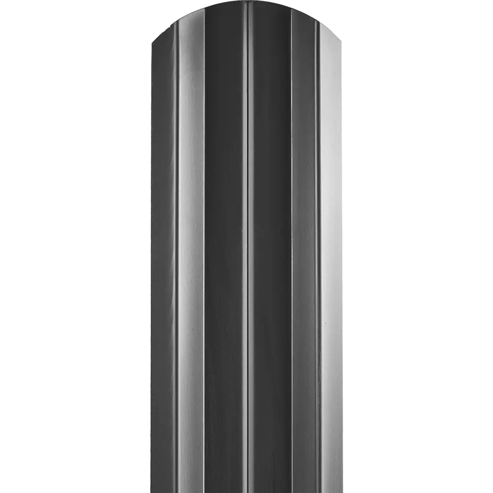 Штакетник фигурный металлический PE 7024 0.45 мм 2 м мокрый асфальт ✳️ купить по цене 253 ₽/шт. в Кемерове с доставкой в интернет-магазине Лемана ПРО (Леруа Мерлен)