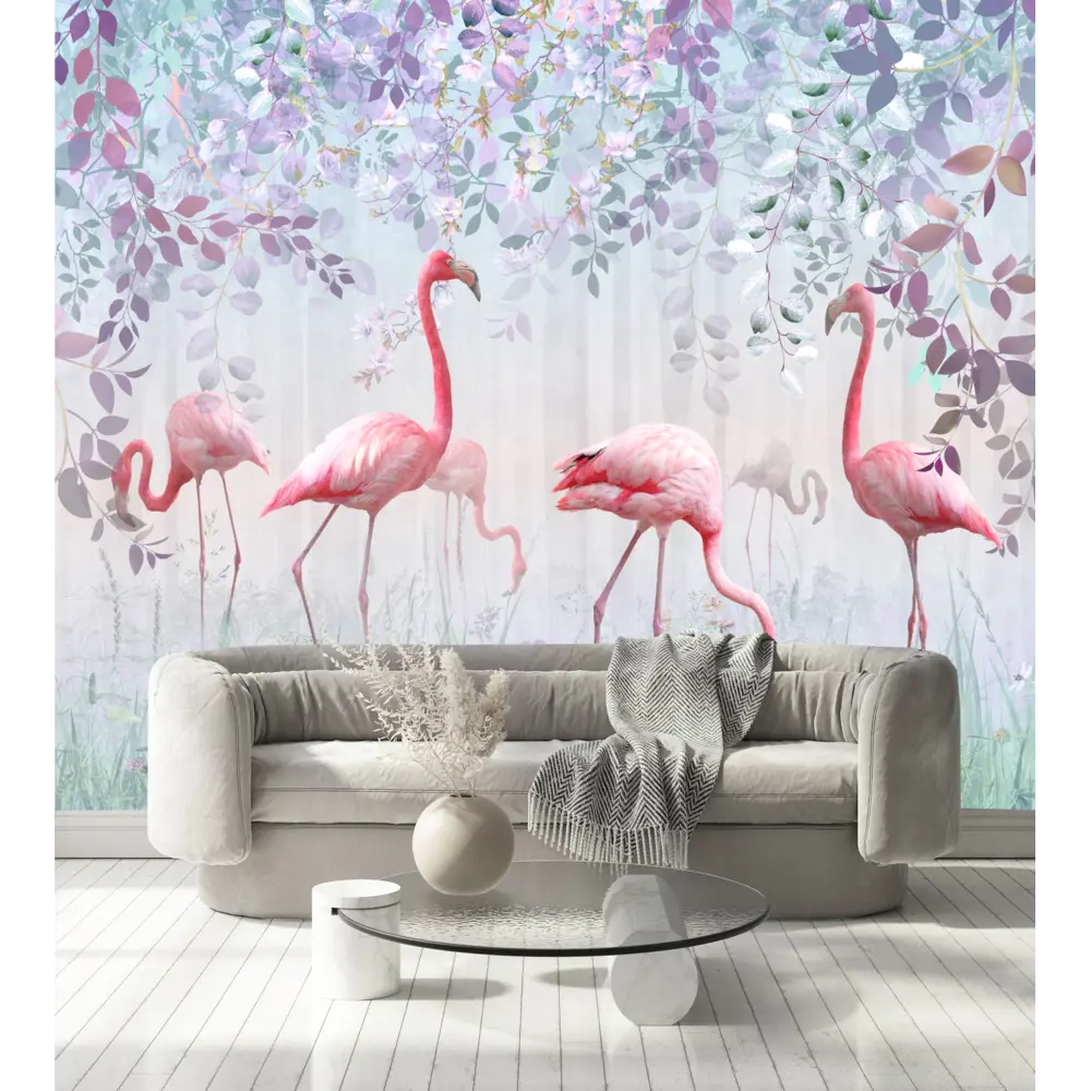 Wall Mural Pink flamingo 