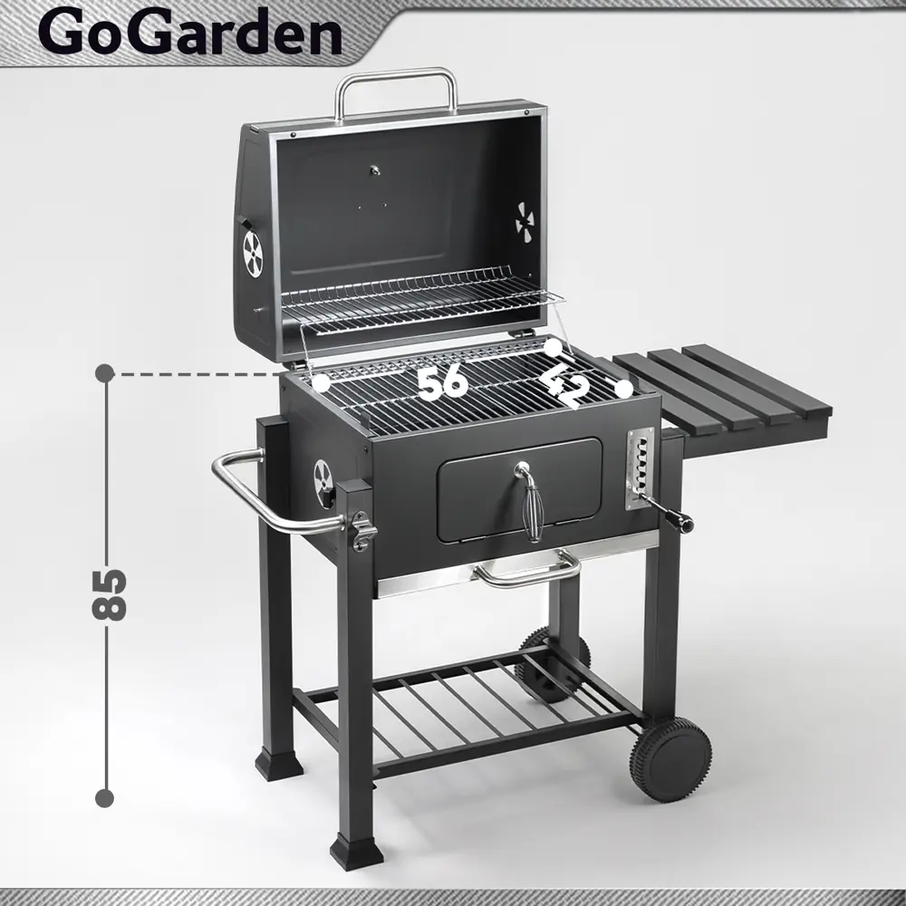 Гриль угольный GoGarden Grill-Master 61 GoGarden 50144 сталь 108x60x115 см  толщина 1 мм ✳️ купить по цене 17490 ₽/шт. в Москве с доставкой в  интернет-магазине Леруа Мерлен